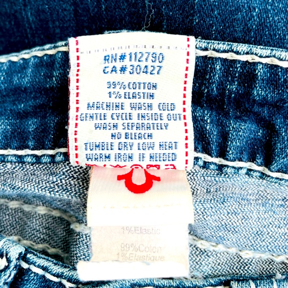 True Religion Becky Big T & Super T Stitch Low Rise Jeans - Picture 5 of 6